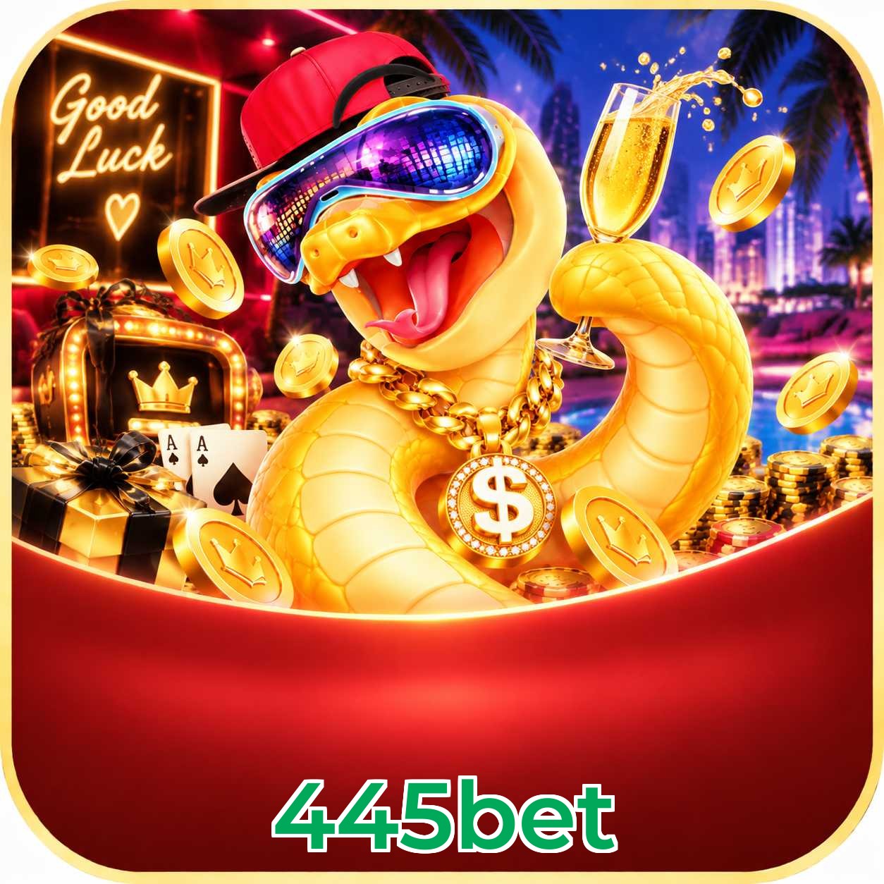 445bet Logo - Bônus com Rollover Justo